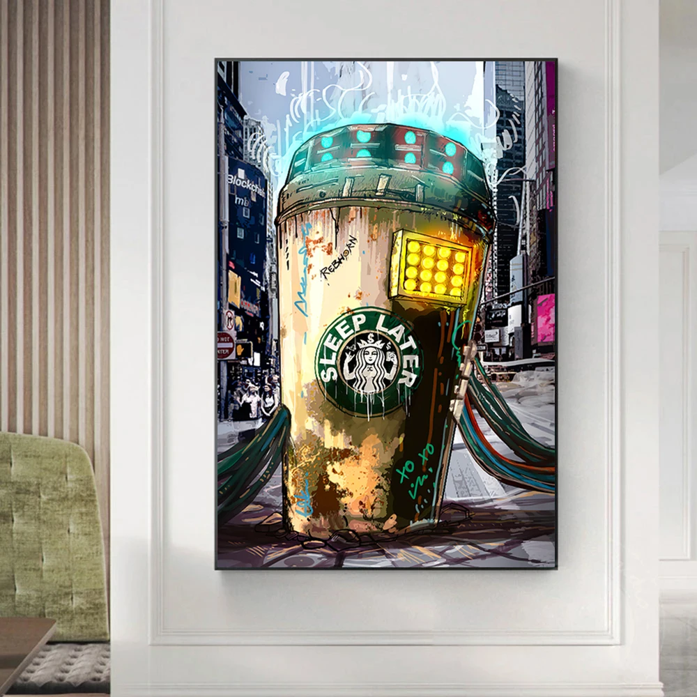 

Graffiti Art Oil Paintings Money Dollar Panda Wall Art Canvas Posters and Prints Modern Wall Picture For Living Room Home Decor