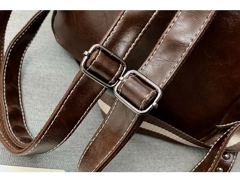 Популярный женский кожаный рюкзак, модные женские рюкзаки Mochila, женские повседневные винтажные сумки на плечо с большой вместительностью XA219H