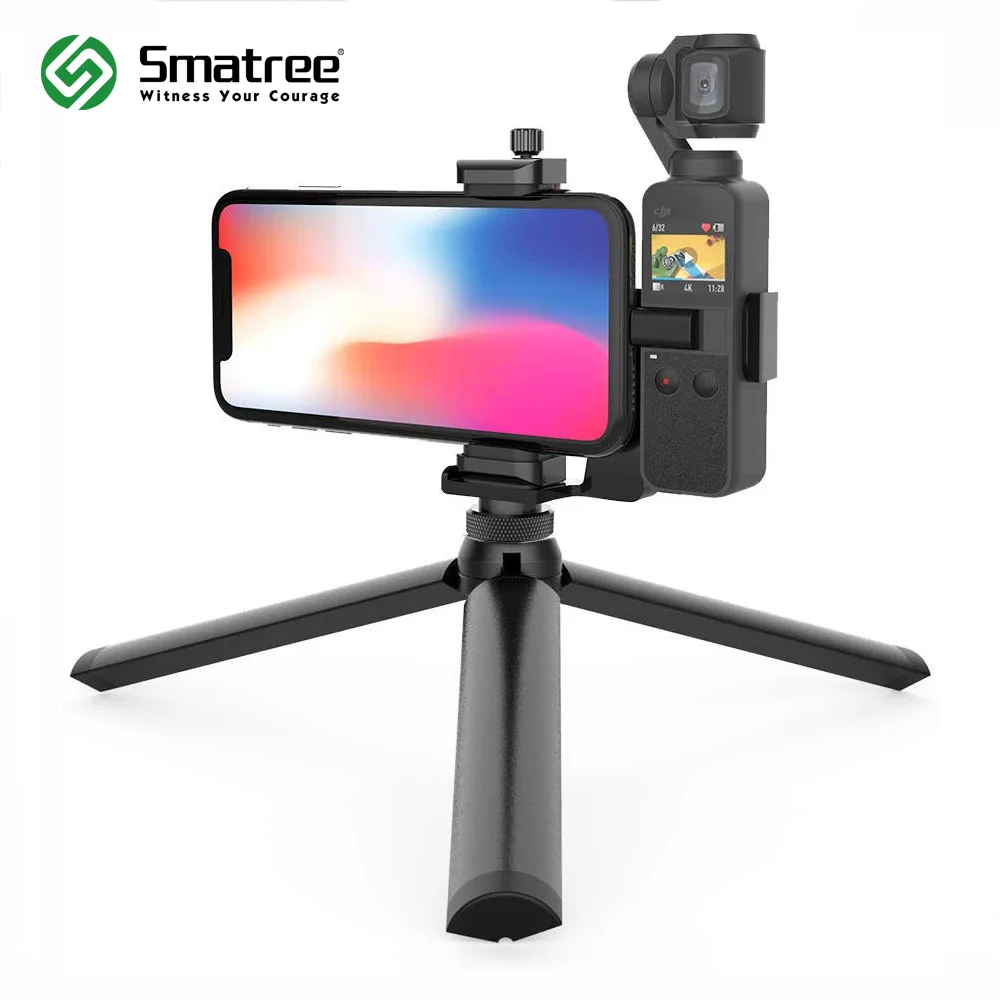 Комплект Расширительных держателей Smatree с штативом совместимый DJI OSMO Pocket для iphone
