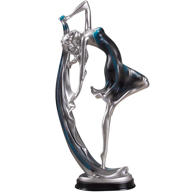 

European Resin Beauty Figurines Home Livingroom Table Statue Decoration Cafe Office Desktop Oranments Wedding Gift Accessories