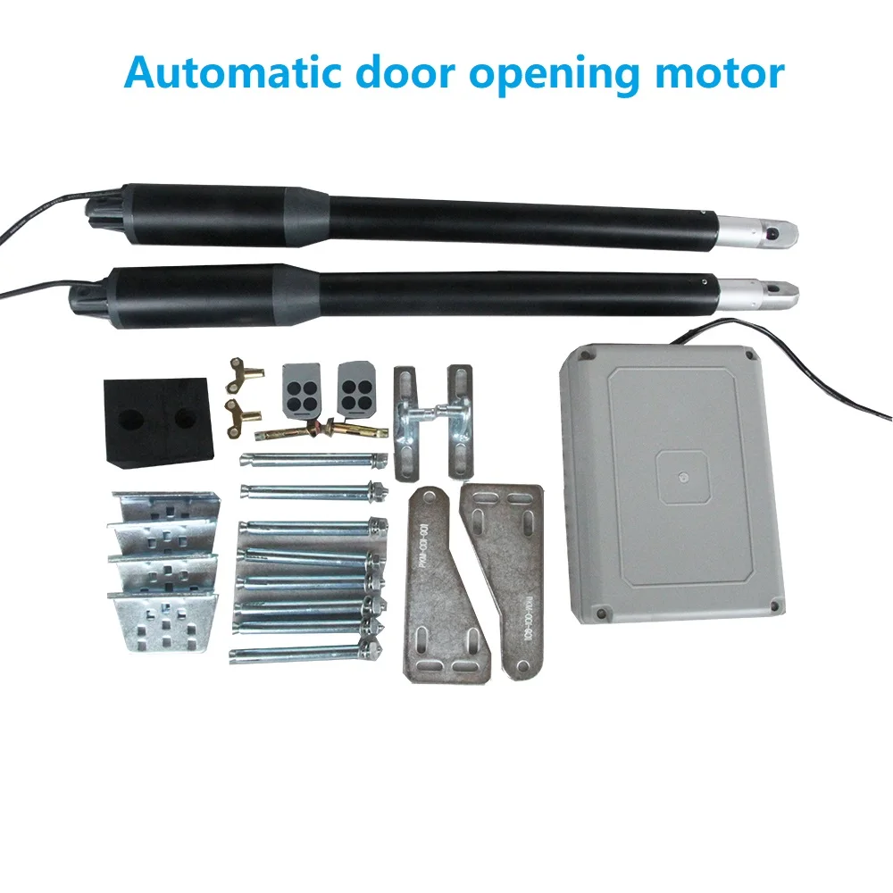 200kg RF Remote Double Door Automatic Dual Arms Electric Swing Door Gate Opener Operator Motor Actuator Closer Swing Gate Opener