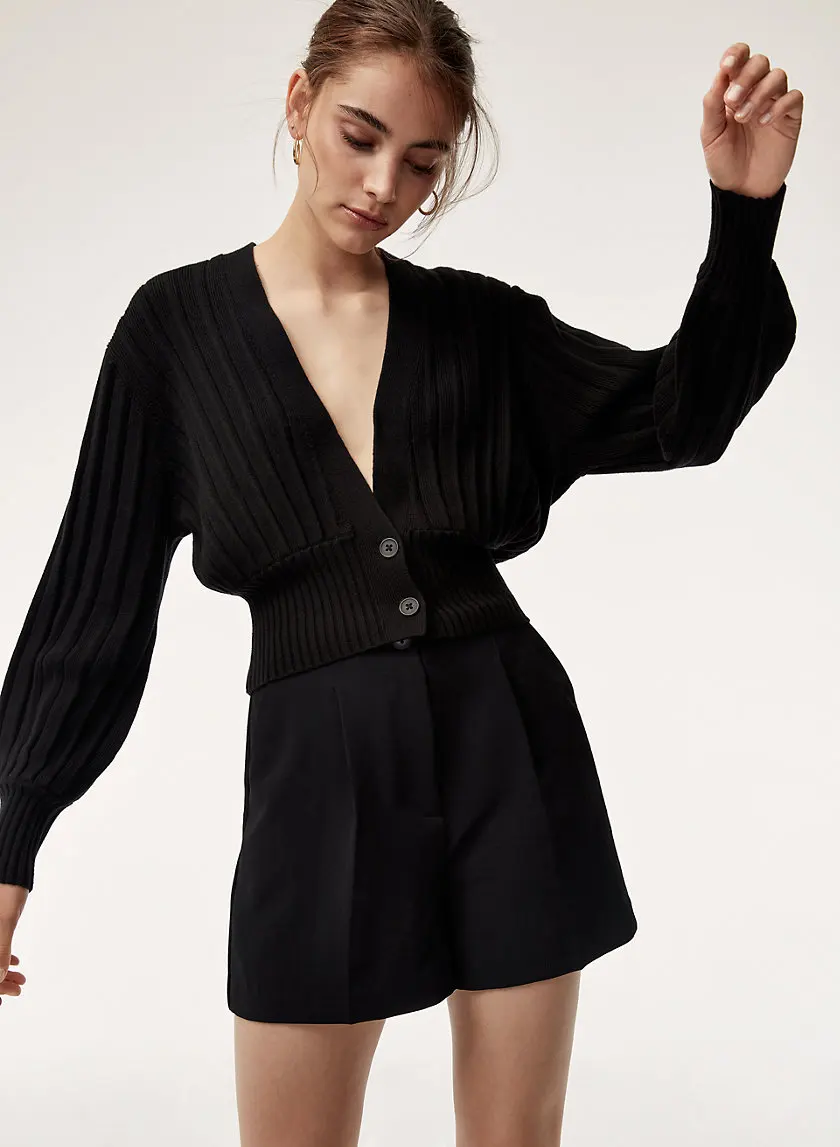 women cardigan sweaters V-Neck Short |