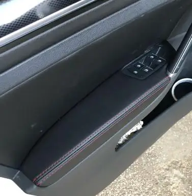 Подлокотник для автомобильной двери из микрофибры защитный кожаный чехол Golf 7 2014