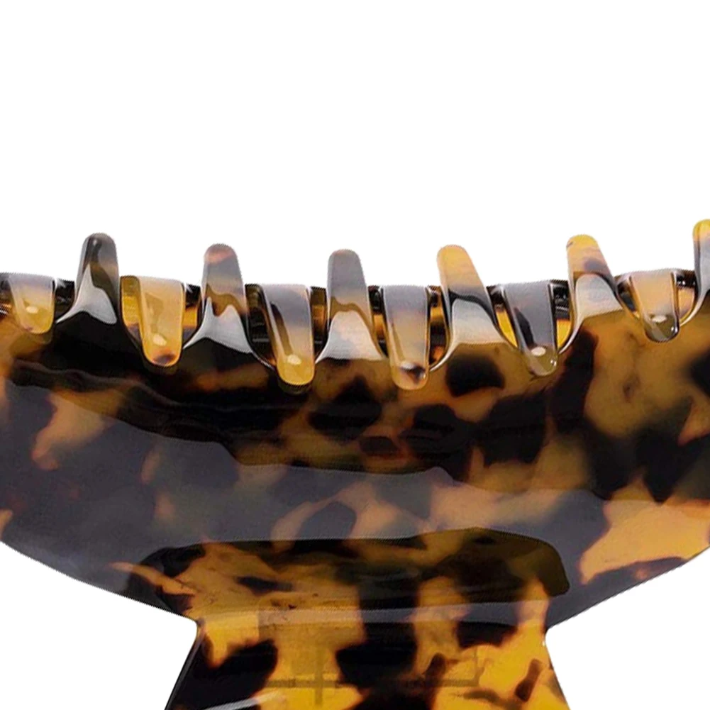

Leopard Print Hair Claw Banana Clip French Tortoise Celluloid Clamp Girls Haires Barrettes Women Fashion Accessory 2PCS