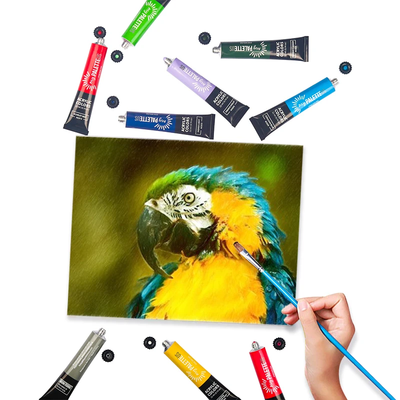 

70Pcs 22ML Acrylic Paint Set Environmental Acrylic Painting Aluminum Tube Art Painting Pigment For Graffiti Art Supplies