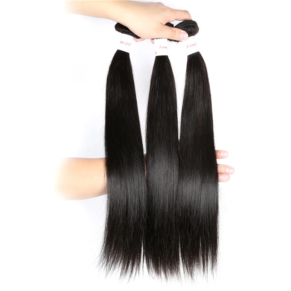 Tuneful малазийские прямые человеческие волосы Remy 4 пряди 100% волнистые для