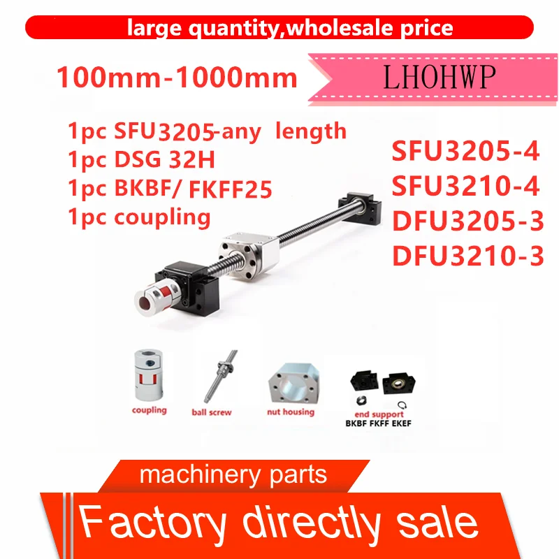 Бесплатная доставка SFU3205 / DFU3205 SFU3210 DFU3210 length 300 мм 1000 + DSG32H BKBF25 или FKFF25 XB40 * 65 14*20
