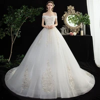 lamya real photo ball gown bridal dress vintage plus size court train lace wedding dress boat neck princess vestidos de novia