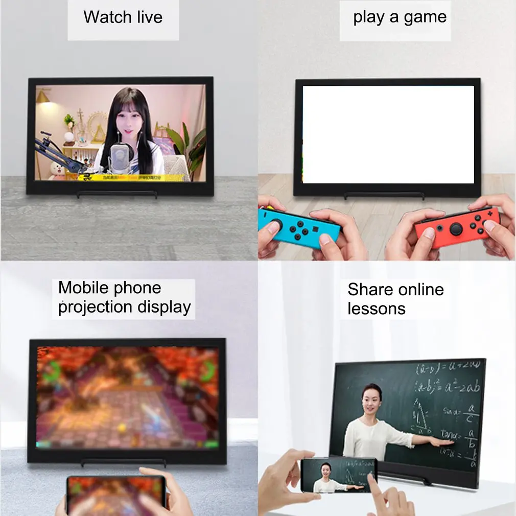 

13.3-inch Gaming Split Screen Display Ultra-thin Abundant Interfaces Portable Display For PS4 For Switch