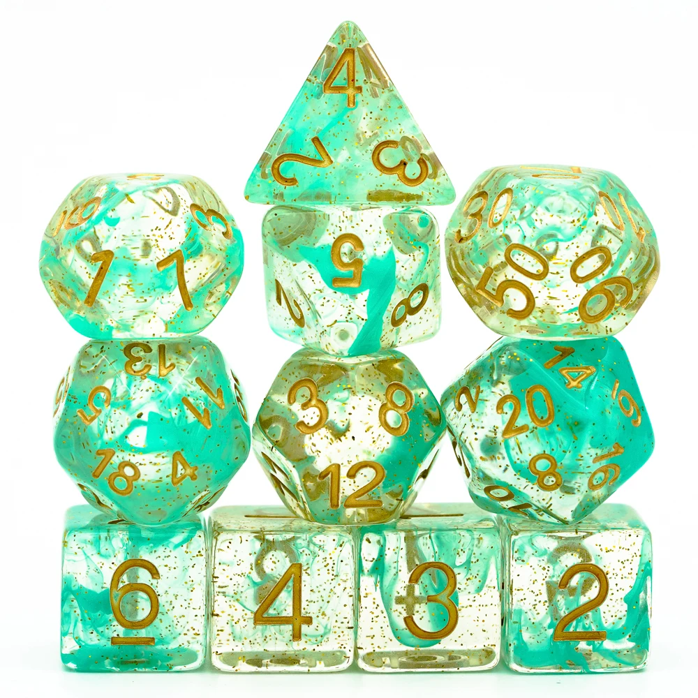 

11pcs/set DND Dice D&D Dice D4 D6 D8 D10 D% D12 D20 Polyhedral Games Dice Set for Table Games MTG RPG