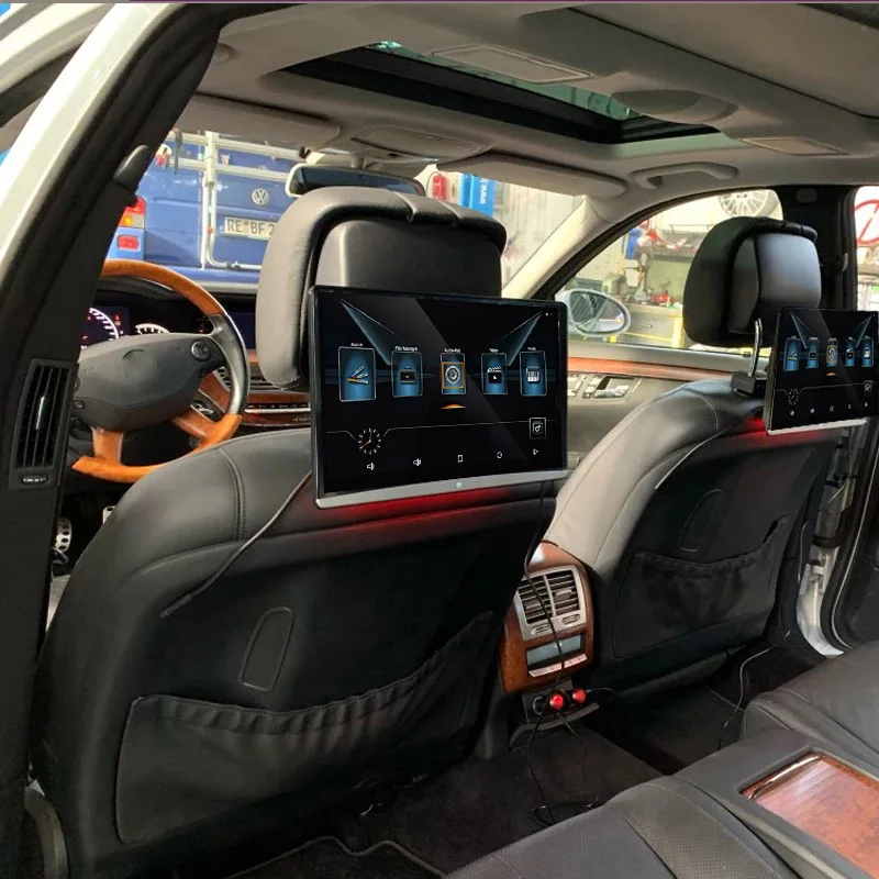 Монитор Автомобильный на подголовник IPS-экран 12 5 дюйма Android 9 0 4K 1080 HD 1080P Wi-Fi BT USB SD