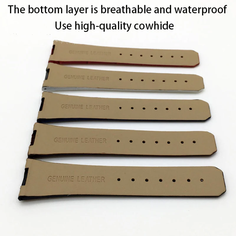 

Belt 23*18MM Watch Accessories Bracelet for Omega Watch for Men Band Cowhide Leather Watch Strap 23mm Metal Buckle