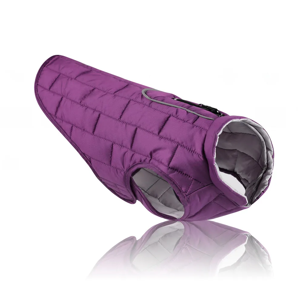 Зимняя одежда для больших собак светоотражающий водонепроницаемый жилет куртка