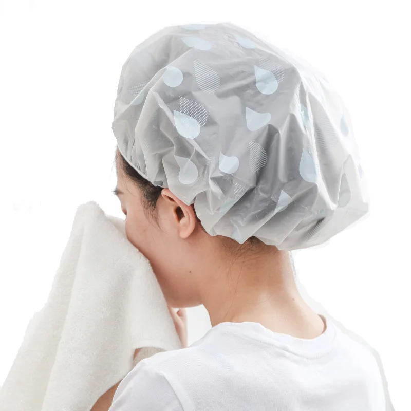 

1 шт. водонепроницаемая шапочка для душа из ЭВА, чехол для волос для взрослых и женщин, крышка для душа, головной убор, наборы для волос, шапоч...