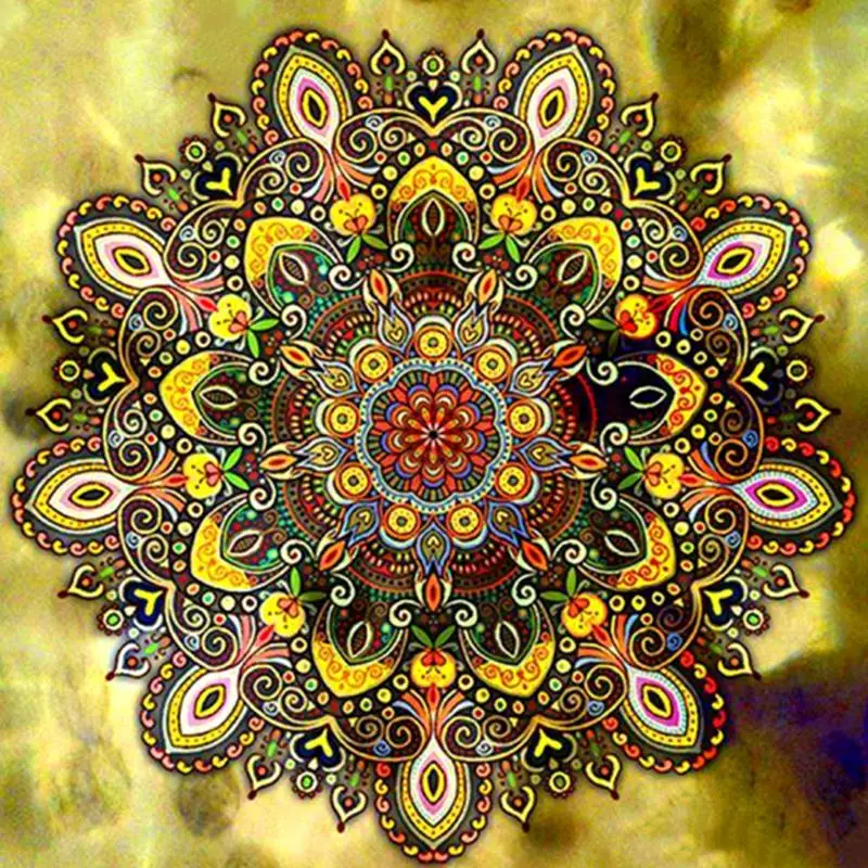 

Full Square/Round Drill 5D DIY Diamond Painting "Religious Mandala" 3D Rhinestone Embroidery Cross Stitch 5D Decor Gift