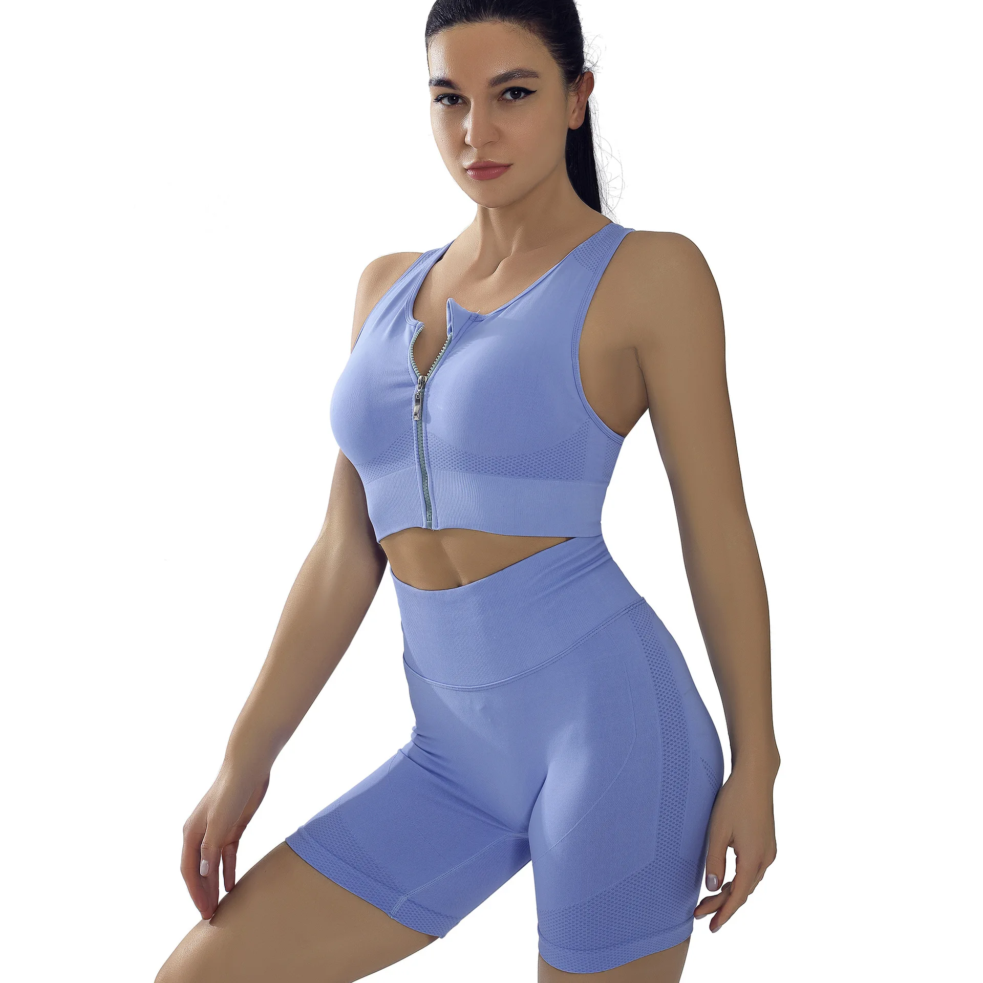 

Seamless Yoga Sets Women 2 Piece Set Women Workout Clothes Gym Clothes Running Pants Sport Suit Shorts Set Crop Top Fitness Sets
