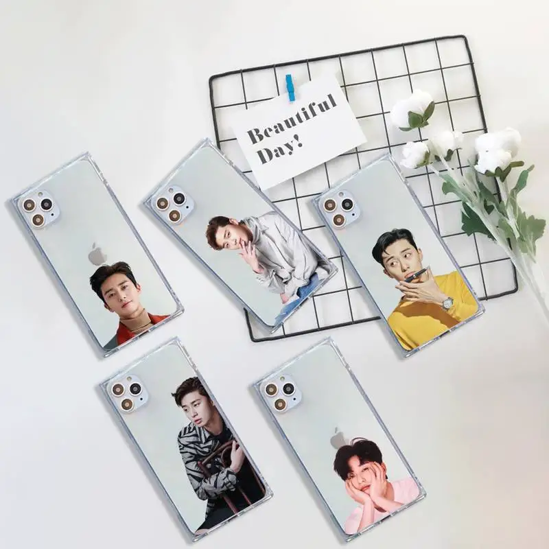 

Park Seo Joon actor Phone Case Transparent for iPhone 7 8 11 12 se 2020 mini pro X XS XR MAX Plus