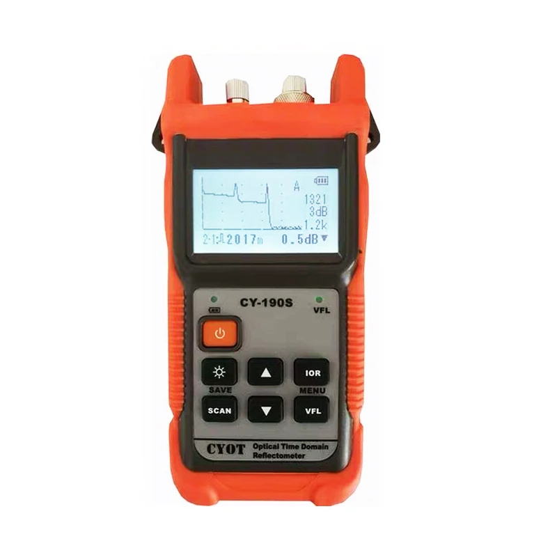Мини волоконно-оптический рефлектометр ручной с 9 функциями VFL OLS OPM 24dB для 64 км