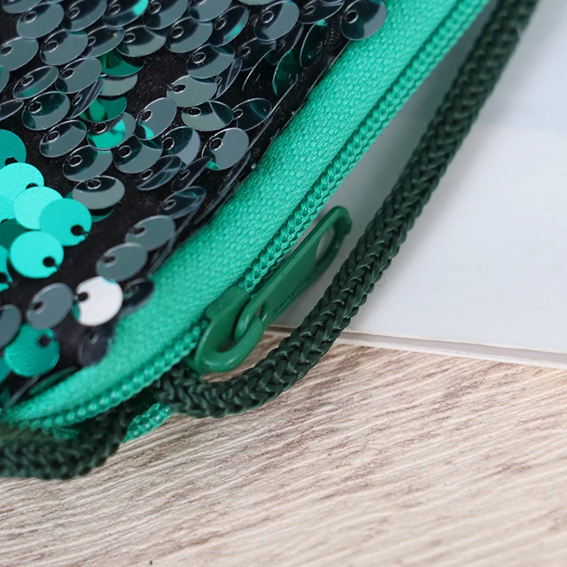 

Christmas Decor Elegant Ms. Mermaid Tail Sequin Wallet Girl Messenger Bag