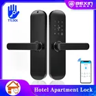 Электронный дверной смарт-замок TTlock TThotel, управление через приложение, цифровая клавиатура с кодом для жилых помещений и квартир