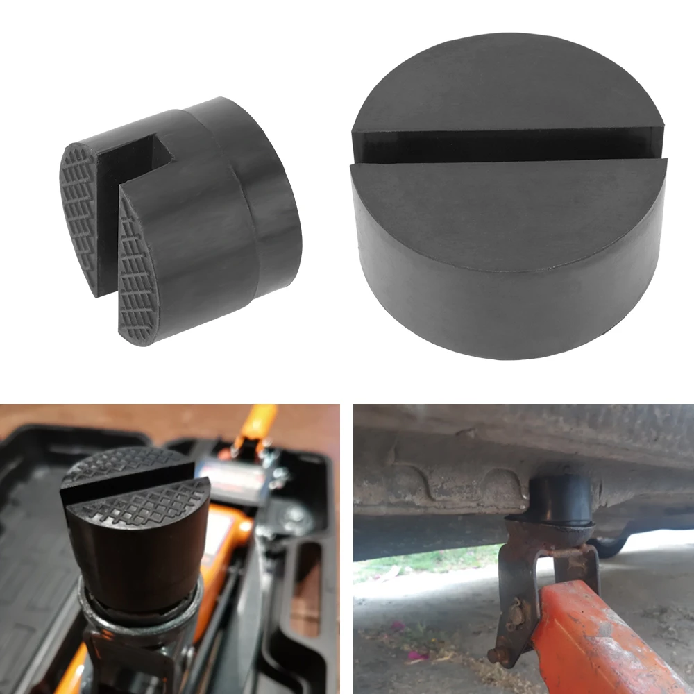 

Black Car Repair Tools Universal Frame Rail Adapter Rubber Pad Car Lift Jack Stand