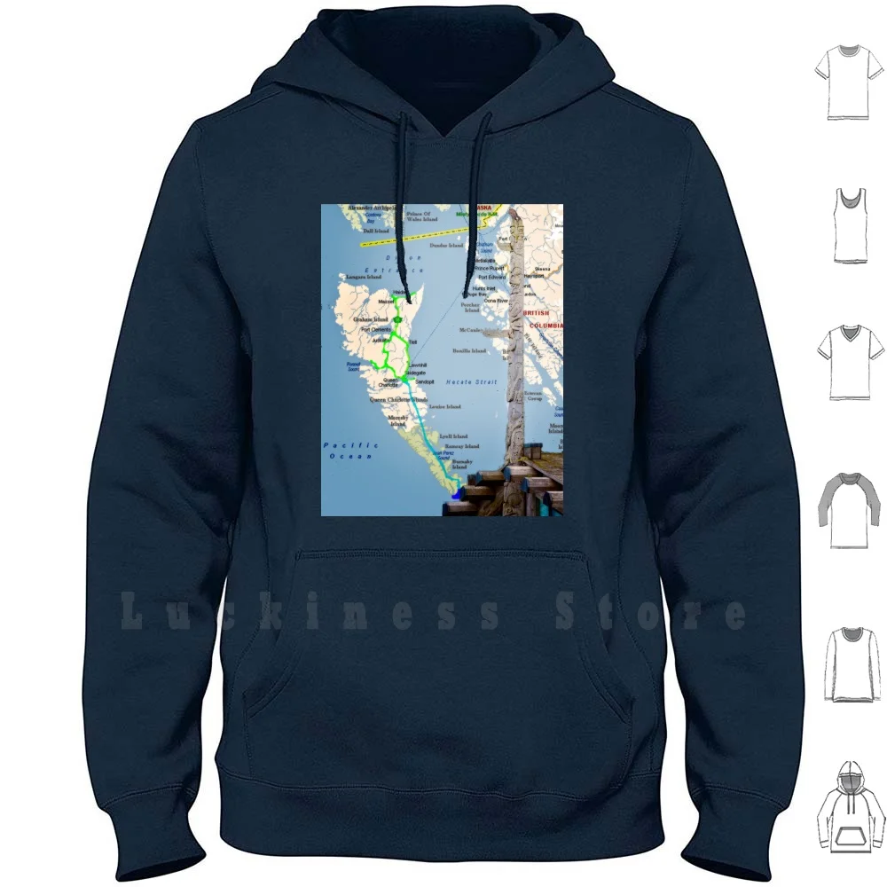 

Карта Gwaii и телефон с длинным рукавом