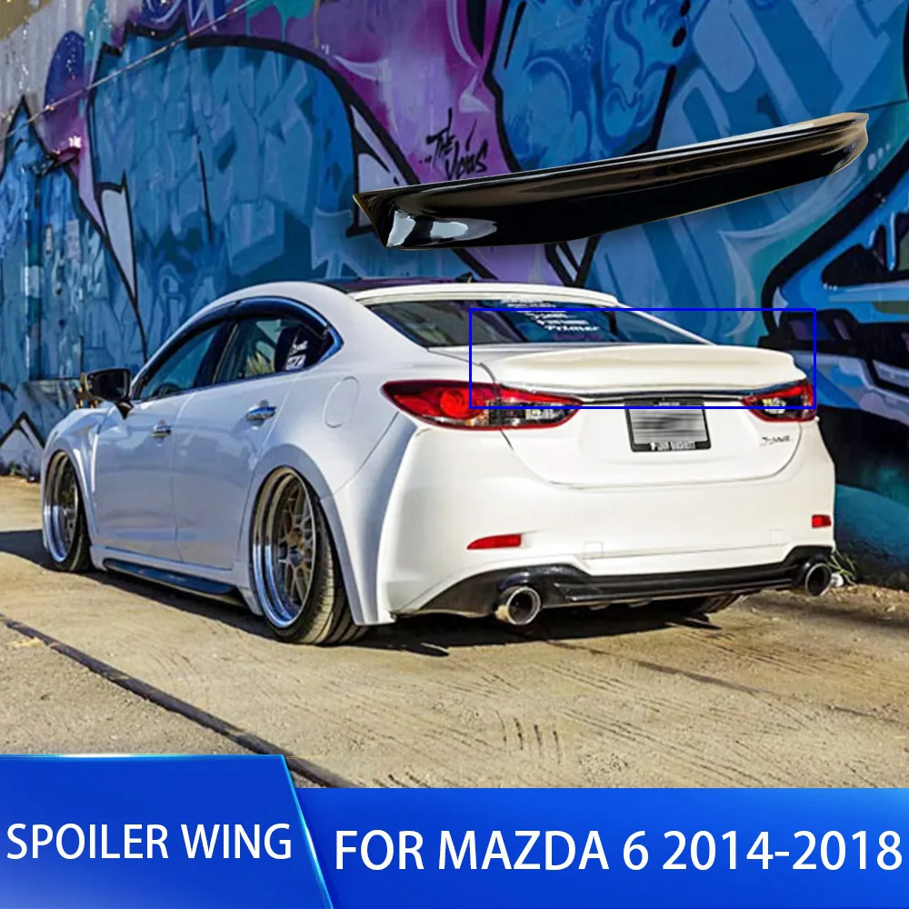 Качественный спойлер на заднюю крышку багажника автомобиля для Mazda 6 Atenza 2014 2015 2016