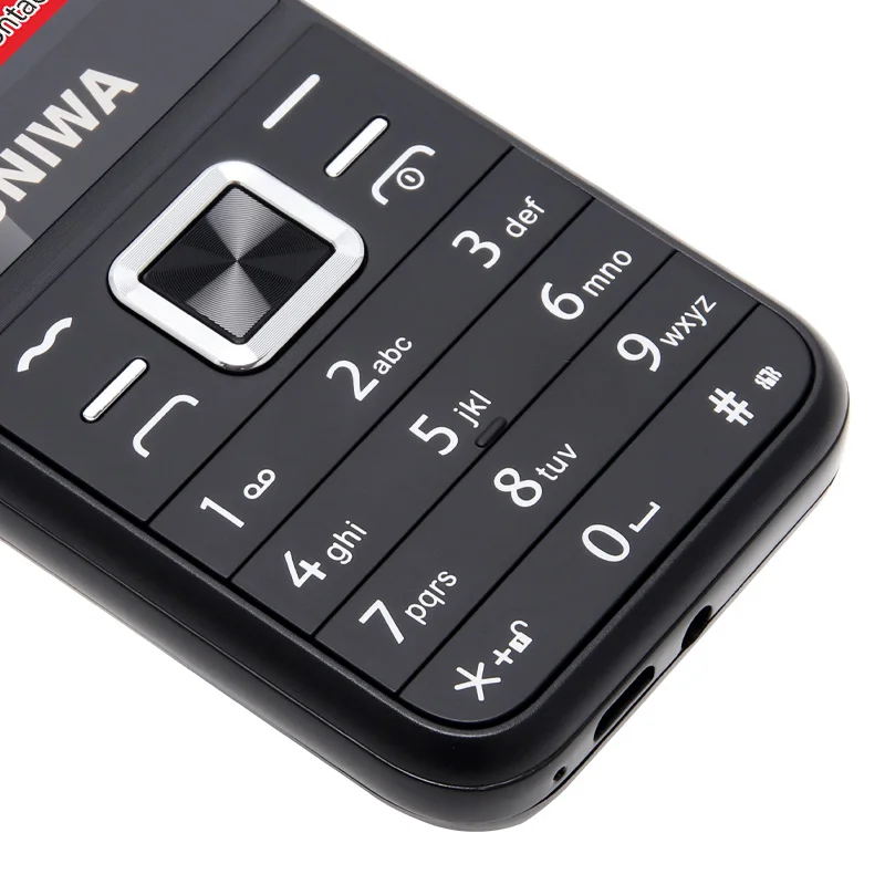 UNIWA E1802 GSM Mobile Phone Senior Push-button Phones Long Standby FM  Radio Cellphone Russian Hebrew Keyboard