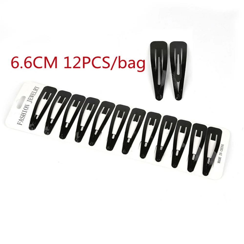 

Black Sample 12pcs/set Metal Hair Barrettes Hairpins BB Headbands hair clips for girls Womens Hairgrips Hair Styling Accessories