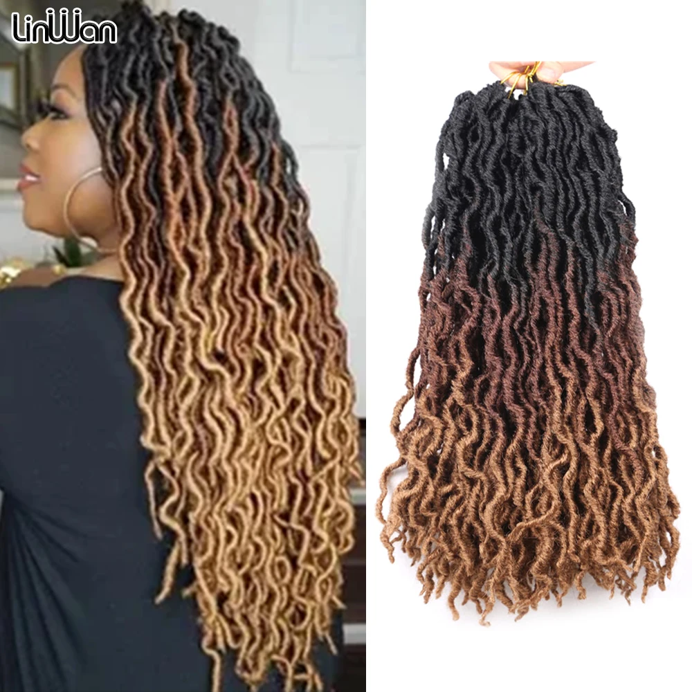 

Gypsy Locs Synthetic Hair Braiding Extensions Crochet Braids Hair Nu Ombre Locs Curly Soft Dreads Dreadlocks For Black Women