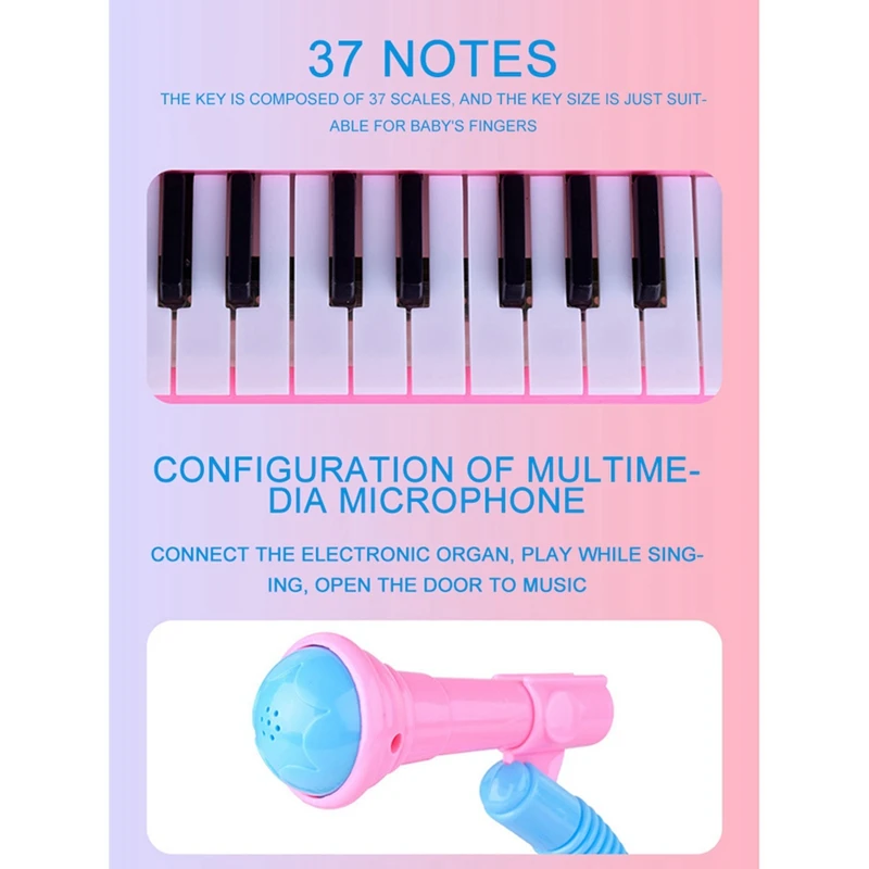 

Infant Playing Educational Electronic Piano Baby Toys Children Keyboard Boys Girls Fingers Kids Music 37 Keys Gift