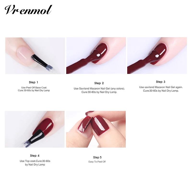 Vrenmol отшелушивается Базовое покрытие Гель лак легкий праймер нет необходимости