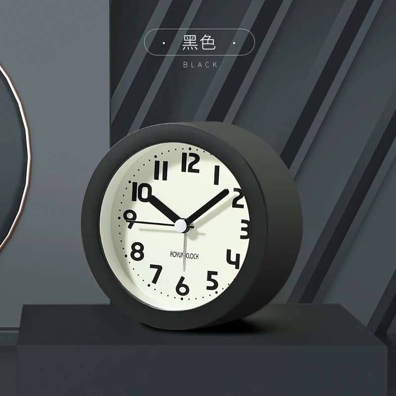 

Nordic Style Alarm Clock Simple Silent Small Cute Creative Student Alarm Clock Bedroom Bedside Reveil Enfant Desk Decor DG50NZ