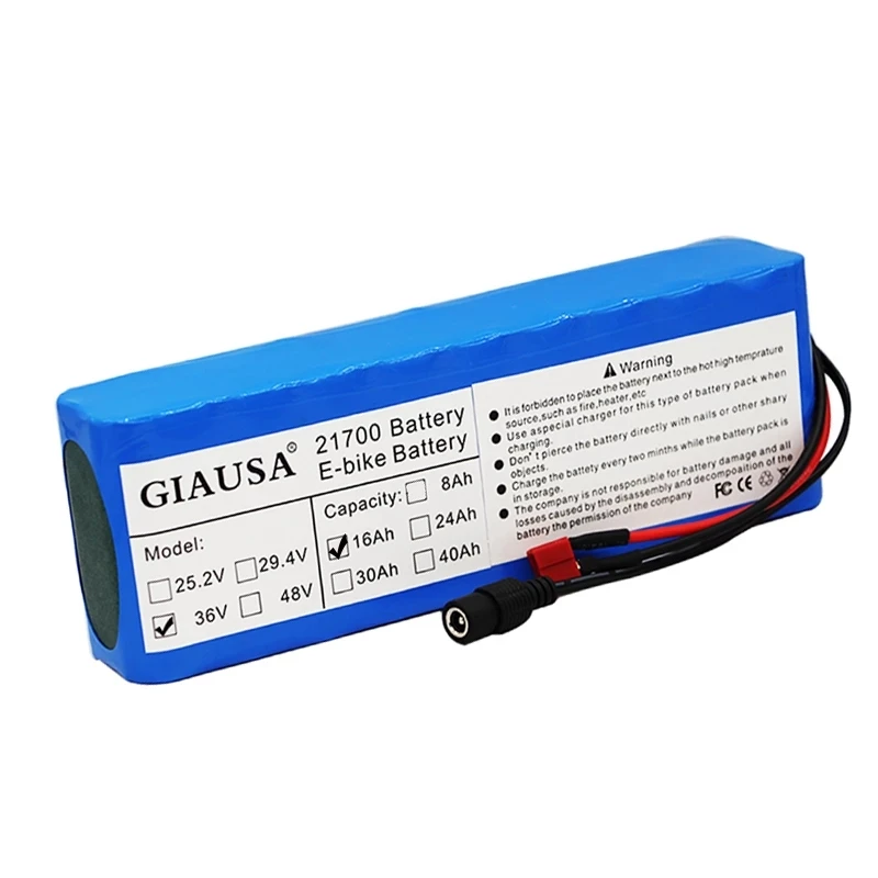 36v аккумулятор 16AH 21700 пакет для скутер мощный электрический велосипед литиевая