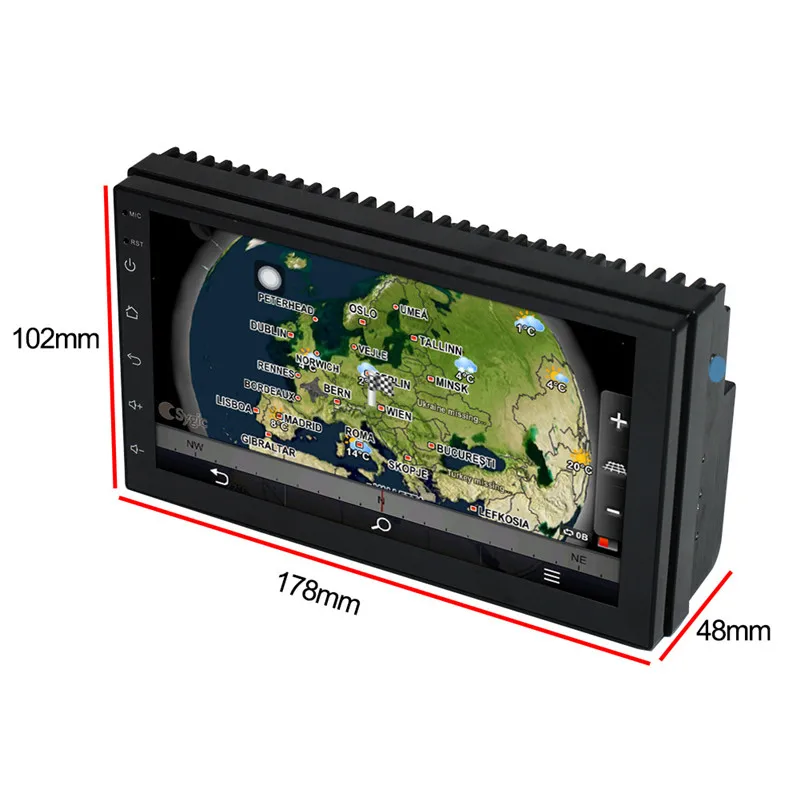 Универсальный 2 Din 7 &quotAndroid Ios автомобильный Радио мультимедийный плеер Bluetooth GPS