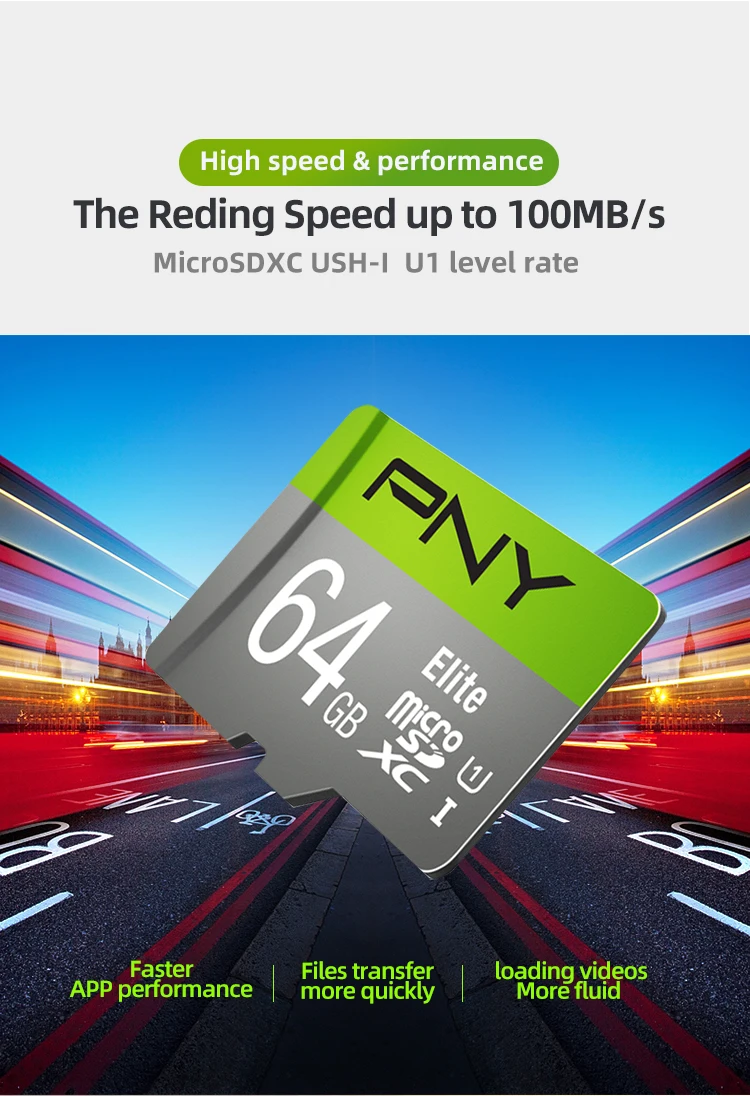 Pny Micro Sd карта 256 ГБ Оригинальная карта памяти флэш-карта 64 Гб 128 ГБ 256 ГБ новая карта tахографа tf-карта tartjeta Micro Sd класс 10