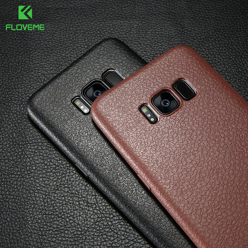 Ультратонкий кожаный чехол FLOVEME для samsung S8 S9 Plus Note 9, деловой чехол для samsung Galaxy S8 S9 Plus, задняя крышка samsung s8 чехол чехол на самсунг s8 чехол