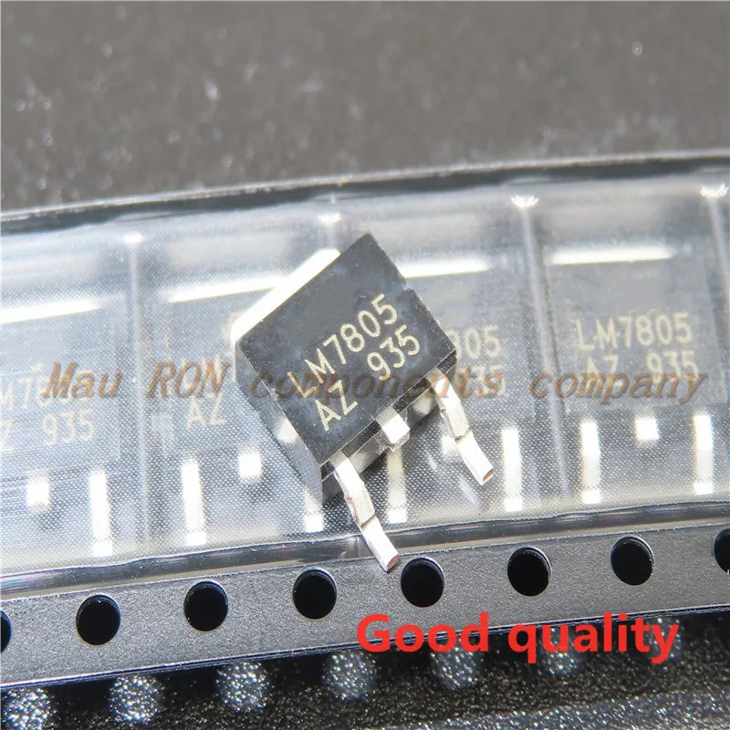 10 шт./лот LM7805 7805 TO-252 SMD трехклеммный регулятор трубки 5 В новый освещенности