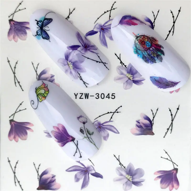 

1 Sheet Water Transfer Nail Sticker Decals Fruit Cream Cake Cat Beauty Decoration Designs DIY Color Tattoo Nail Art Wholesale
