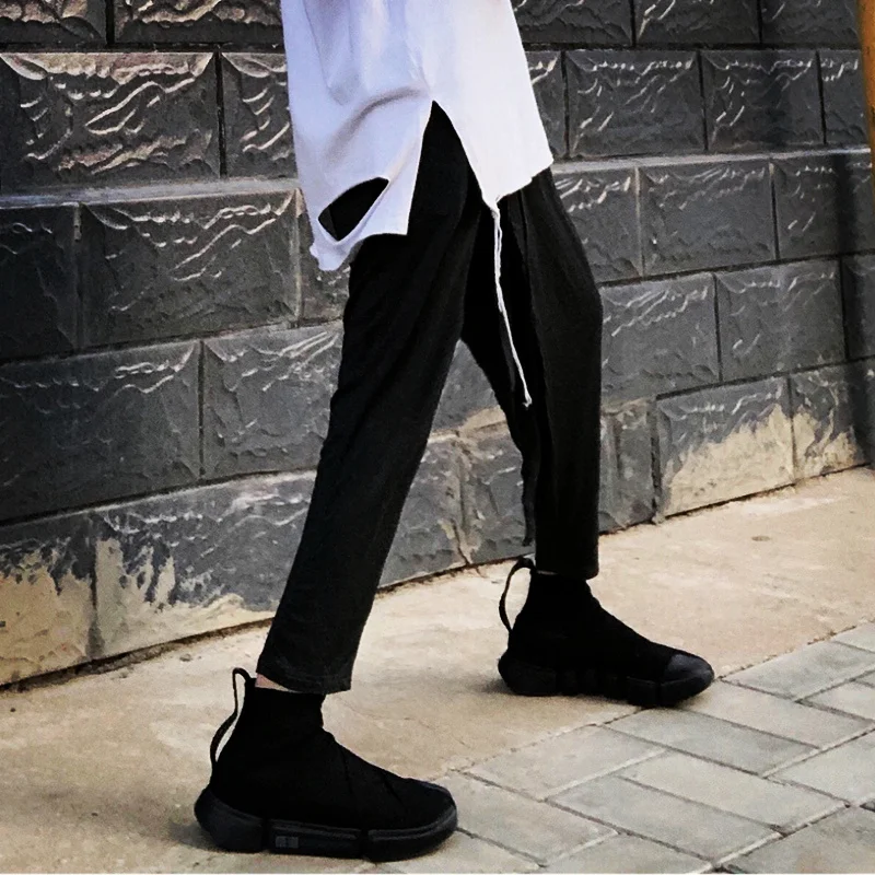 Летние тонкие свободные брюки в стиле хип хоп для мужчин и женщин Длинные