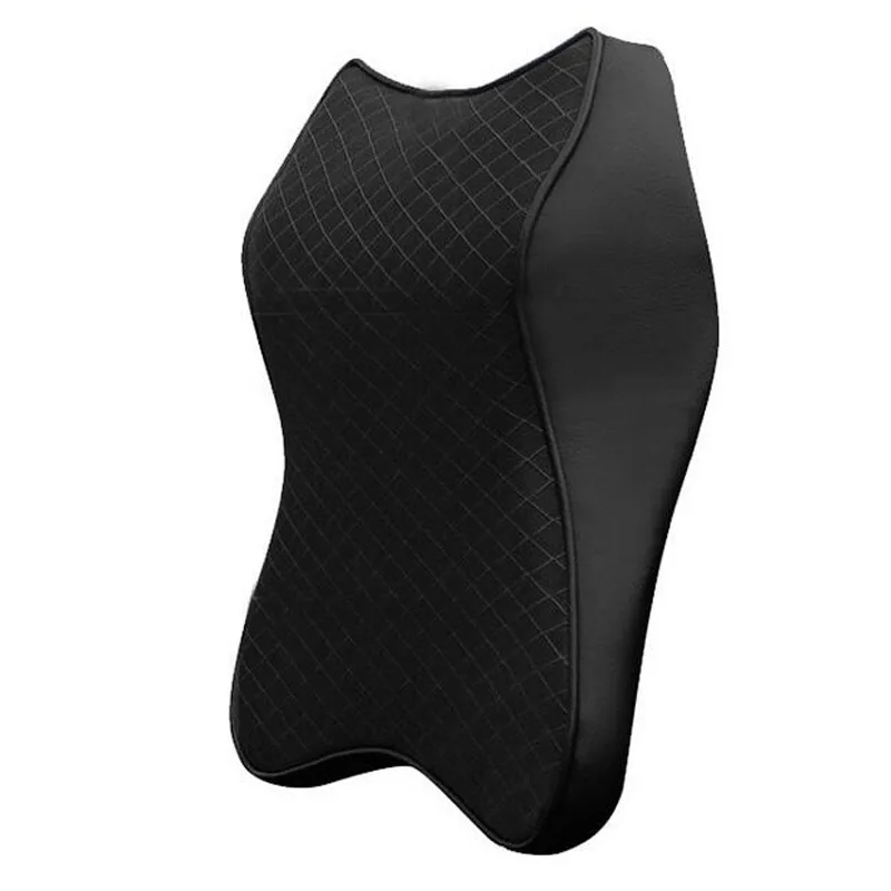 

30*25cm Car Seat Headrest Pad Memory Foam Pillow Head Neck Rest Support Cushion Black Memory Foam Headrest