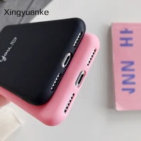 Cute Letter Silicone Cover For Samsung Galaxy A3 A5 A7 2016 2017 A9 A7 A6 A8 Plus 2018 A10S A20S A01 A21 M21 M31 M31S M51 Case