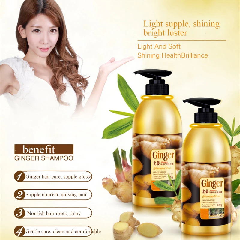 Увлажняющий шампунь BIOAQUA с имбирем для мужчин и женщин контроль жирности против