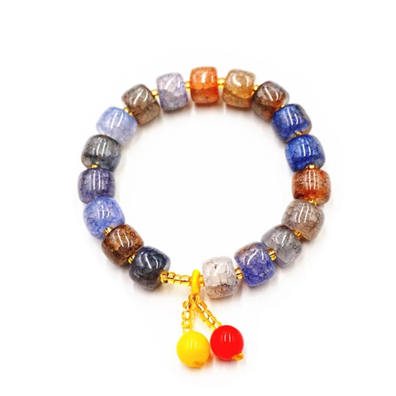 Natural Jade Bead Bracelet Charm Crystal Bangle Jewellery Fashion Accessories Hand-Carved Amulet Gifts for Women Men | Украшения и