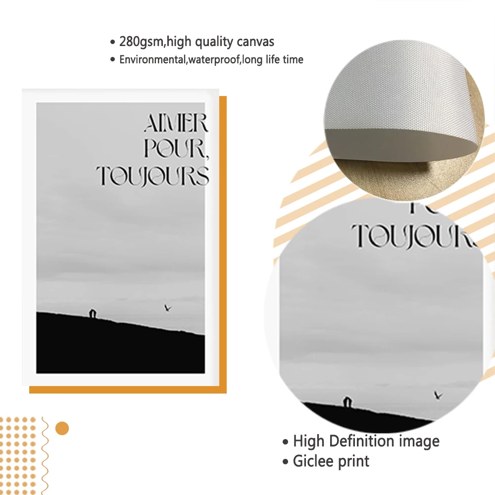 Любовь навсегда романтические художественные принты Настенная черно-белая