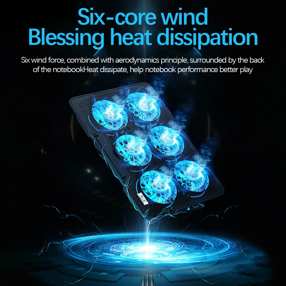 

Laptop Cooler Portable Cooling Fan Pad Speed Control Base Cooler Pad Cooling Bottom Bracket For Notebook