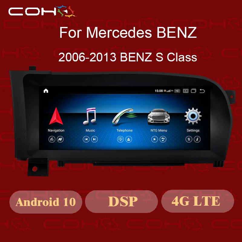 Автомобильный мультимедийный плеер экран 10 25 дюйма Android 0 для Mercedes Benz S Class 2006 2013