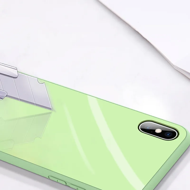 Glossy Glass Cover Case For iPhone X Phone Multi-Color All-Inclusive | Mobile Cases &amp Covers