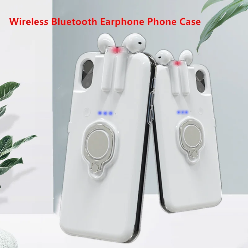 Bluetooth 5 0 наушники Зарядные чехлы для iPhone 11 Pro MAX 7 8 6 6S Plus беспроводные телефонный