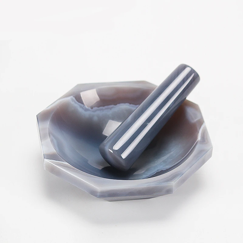 

30mm 50mm 70mm 100mm all sizes High Quality Natural Agate Mortar and Pestle for Lab Grinding 110mm 120mm 150mm 160mm 200mm